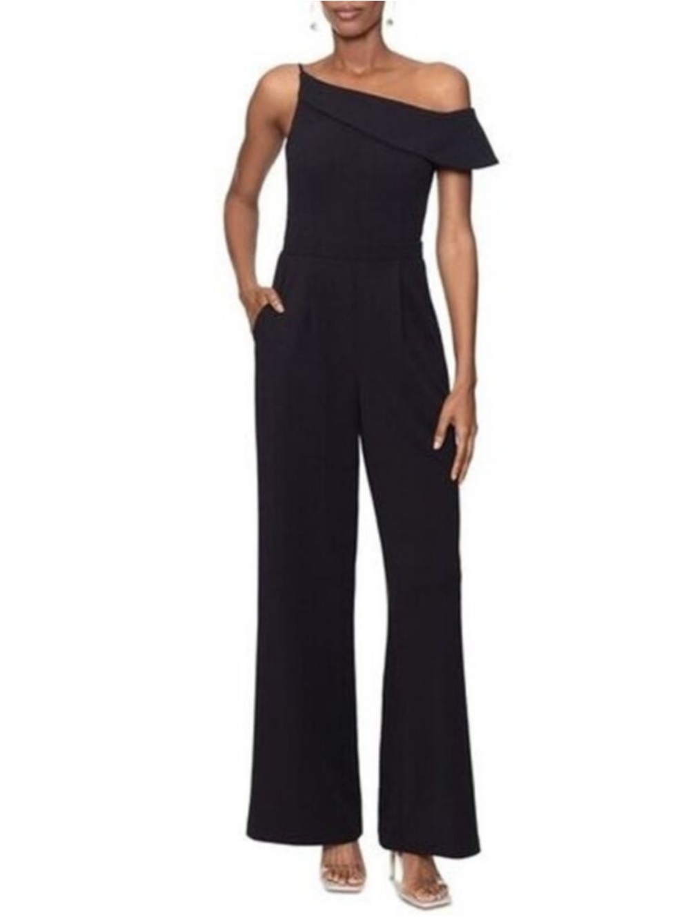 Xscape Asymmetrical Jumpsuit 
Size 16